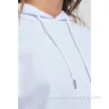 Womens Fashion Sweatshirts Raw Edge Bottom Hoodies